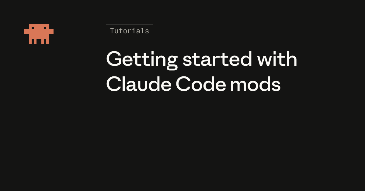 Claude Code mod 시작하기